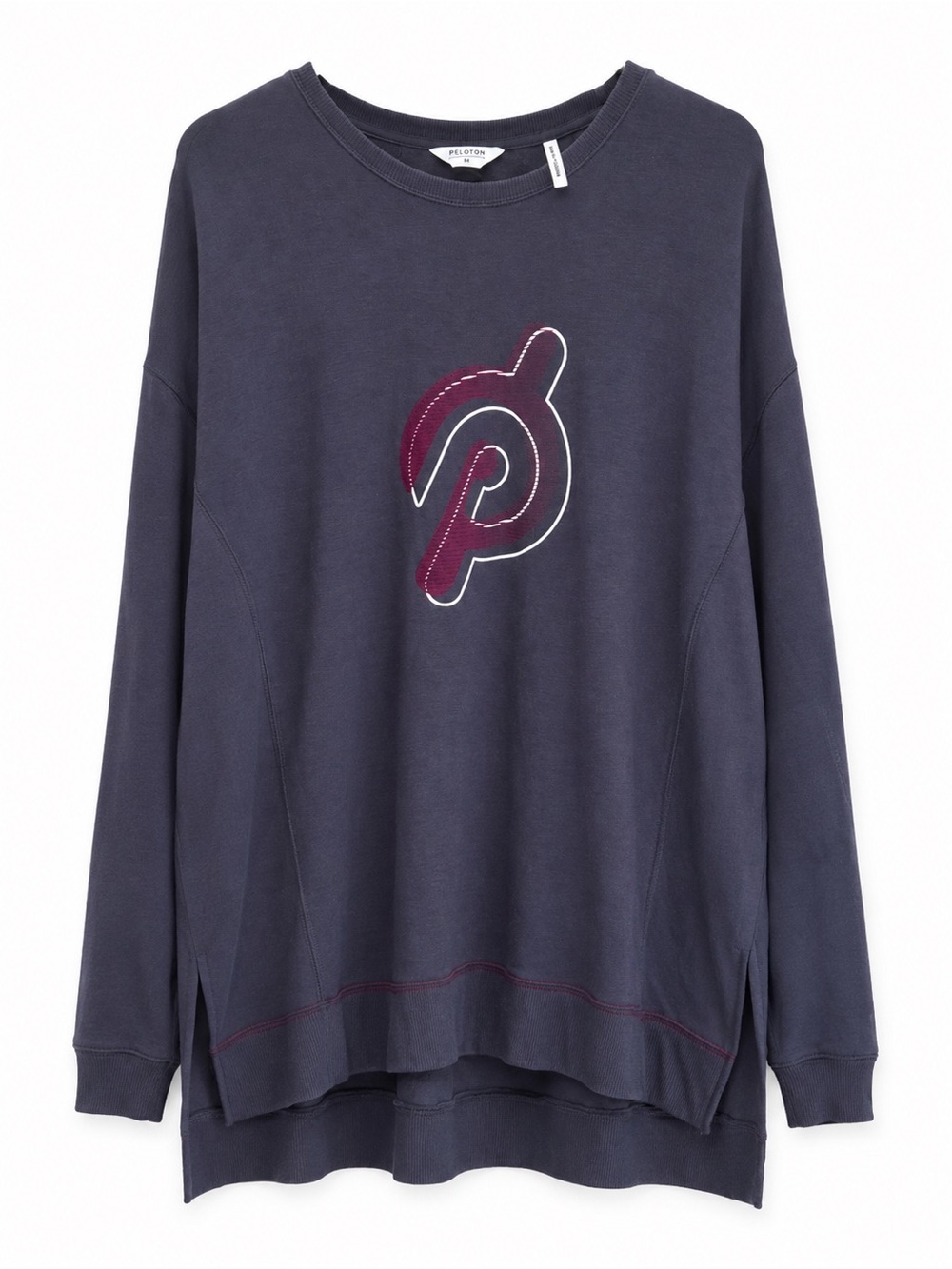 Peloton Weekender Women's Charcoal Pullover Sweatshirt with Logo NWOT